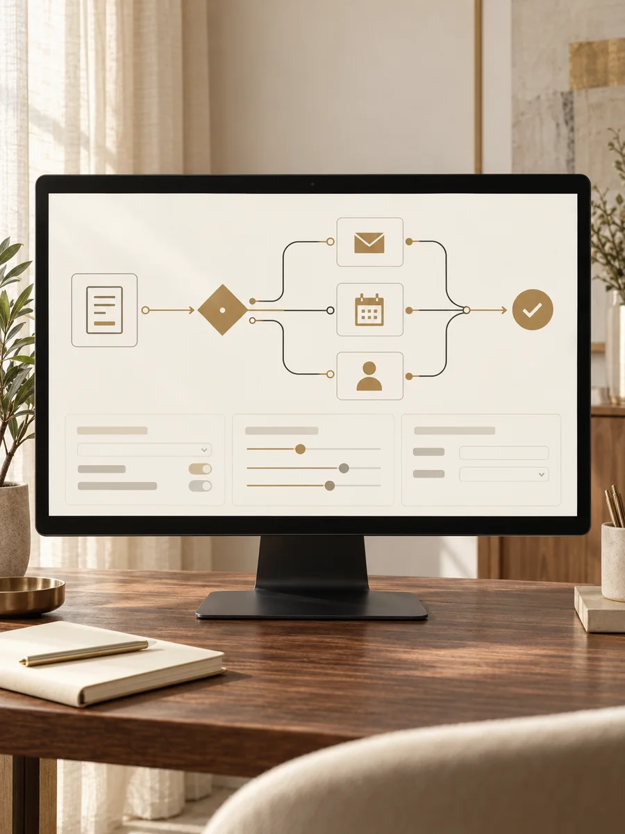 Interfaz conceptual de procesos digitales conectados